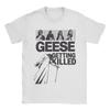 Unisexs Funny Geese Print Pure Cotton Crew Neck Short Sleeve TShirt New Arrival