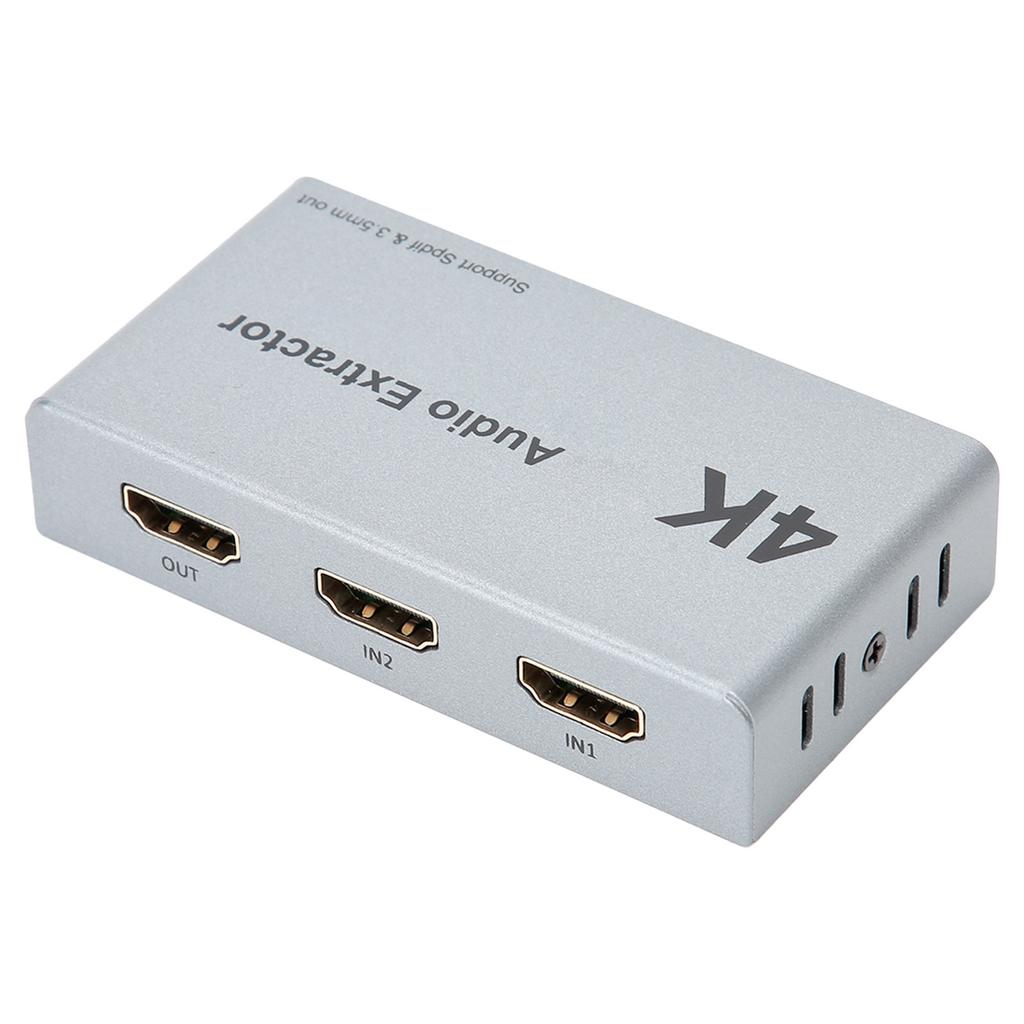 HDMI o Extractor Distributor 2 in 1 out 4k 30hz HDMI zu HDMI optisch spdif 3.5mm