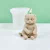 3D Cute Sitting Cat Silicone Candle Molds DIY Cat Plaster Crafts Resin Cement Mold Handmade Candle Making Supplies