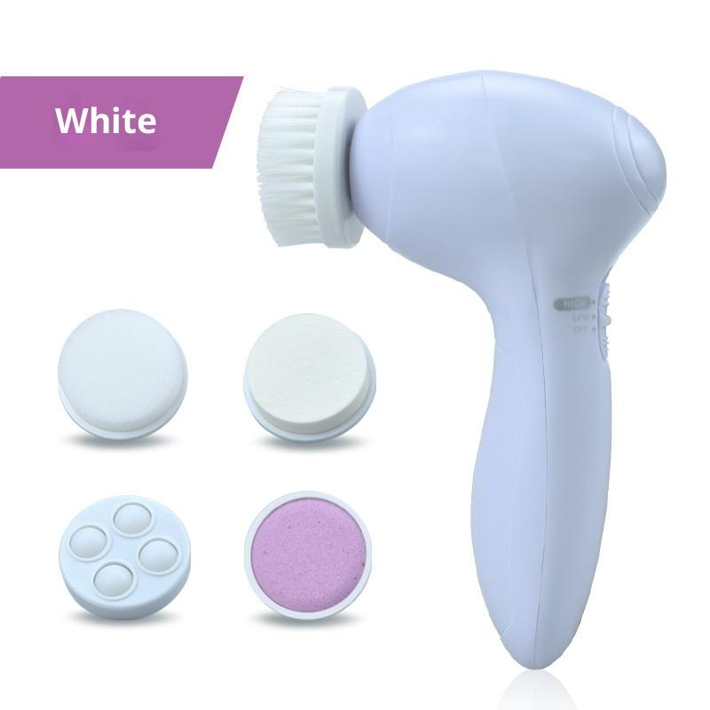 3 In 1 Electric Facial Cleaner Face Cleansing Brush Wash Machine With Base Spa Skin Care Massager Blackhead Cleaning Charging
