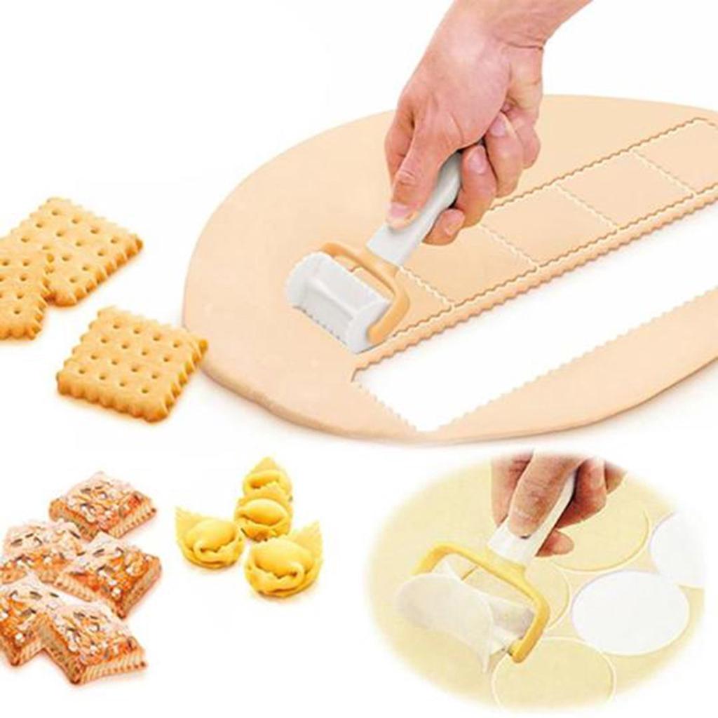 Dough Cutter Plastic Icing Spatula Round Cookie Cutter Rolling Biscuit Cutting Dough Cutter Plastic Icing Spatula Round Cookie Cutter Rolling Biscuit Cutting