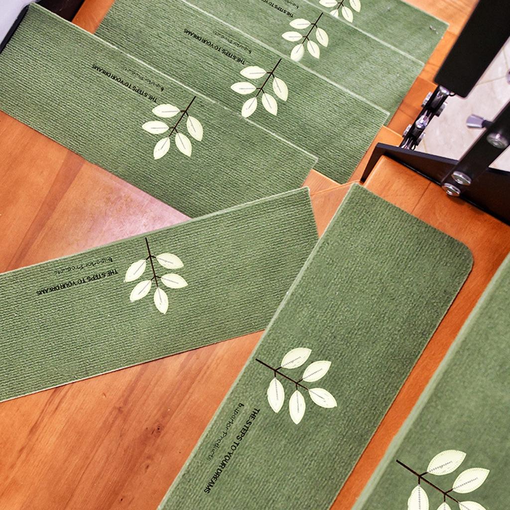 Nachtleuchtende Treppenstufenbeläge Nicht-Teppich Innen Treppenstufenbeläge Treppenteppiche Matten Treppenstufenmatte Gummi-Rückseite Treppenstufenabdeckung