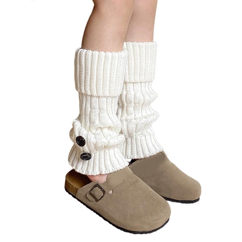 Autumn Winter Socks Leg Warmer Stockings Socks for Girls 2-13 Years Knitted Leg Cover Crochet Long Stockings Socks