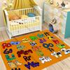 Children's Fun Puzzle Early Education English Alphabet Carpet Cute Monster Alphabet LivingRoom Bedroom Kids Room Mat  Decor Rugs