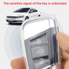 For Vw Passat B8 Arteon Atlas Cross Sport Jetta  Transparent And Transparent Car Key Fob Cover Pack Accessories