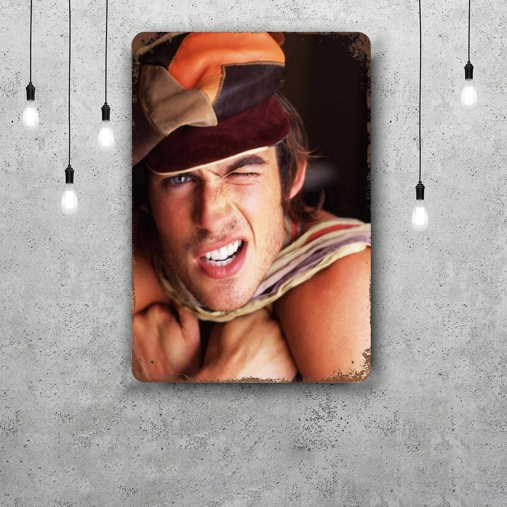 Damon Salvatore Decor Poster Vintage Tin Sign Metal Sign Decorative Plaque for Pub Bar Man Cave Club Wall Decoration