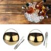 Round Ice Buckets With Stainless Steel Tongs 2L Capacity Ice Cooling Container For Cocktails Parties Indoor and Outdoor