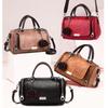 New Style PU Leather Shoulder Bag Solid Color Small Flower Pendant Leather Handbag Straddle Bag Women Use