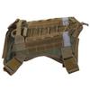 Outdoor-Geschirr Arbeits-Hundeweste Haustier Zubehör Abnehmbar Polyester Stoff Armeegrün(Armee Grün L)