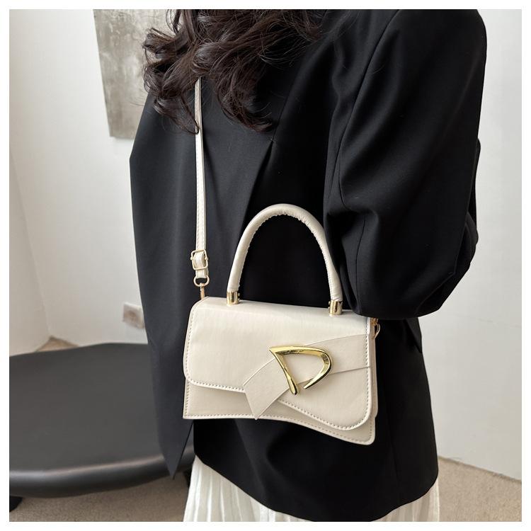 Chic Solid Color Faux Leather Shoulder Bag for Women, Minimalist Square Crossbody Purse, Trendy Casual Handbag