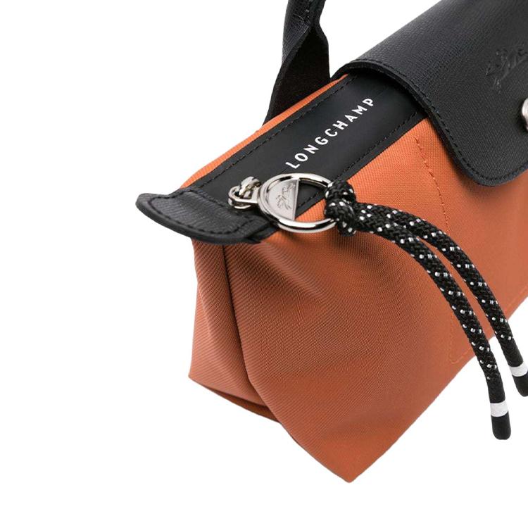Longchamp Le Pliage Energy Logo Marchio in Rilievo Anello con Cerniera Tessuto in Pelle di Mucca Borsa a Shopper da Shopping Donna Beige 30030HSR003
