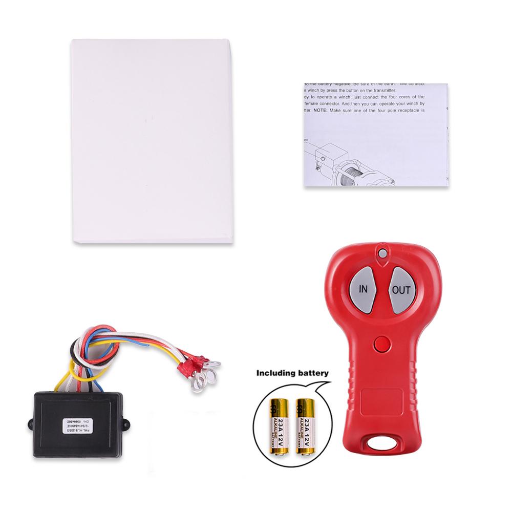 12V-24V 50ft Wireless Winch Remote Control Set Kit With Key Fob For Truck ATV SUV Auto Winch(6.5) Best Promotion