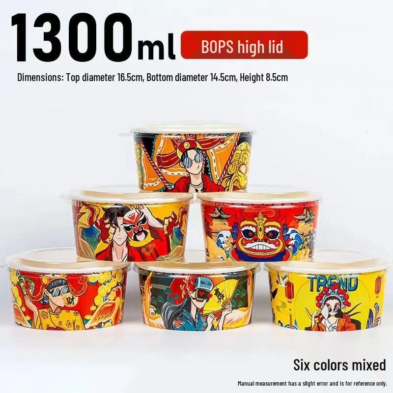 Kraft Paper Disposable Bowl - Ideal for Rice, Salad, Lunch, Takeout, Fast Food, and Fruit.