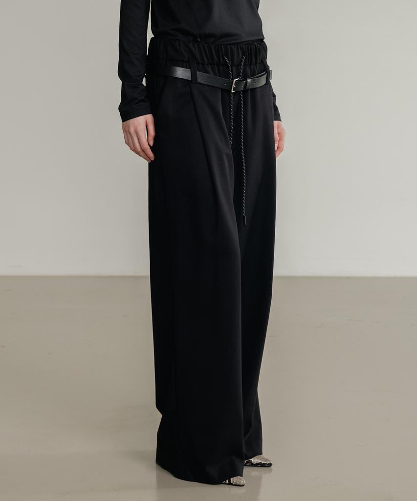 SSIN AND LEE (W) Low Loop Banding Slacks Black