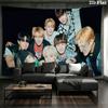SKZ Wall tapestry, aesthetic printed fabric blanket, suitable for bedroom, living room, and home decor.