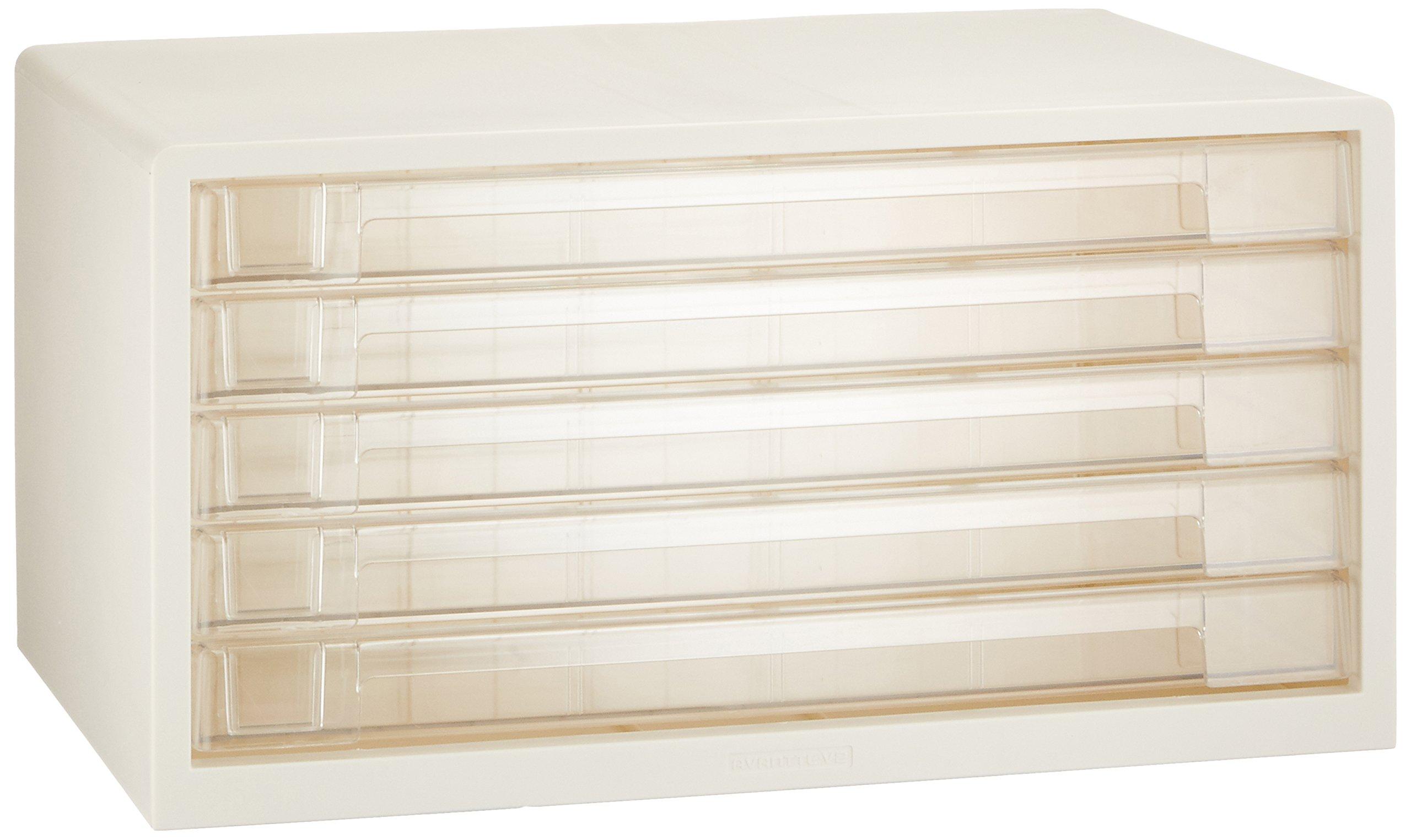 

Nakabayashi Avante V2 Letter Case Document Storage A3 Shallow 5 Tiers White A3-55W