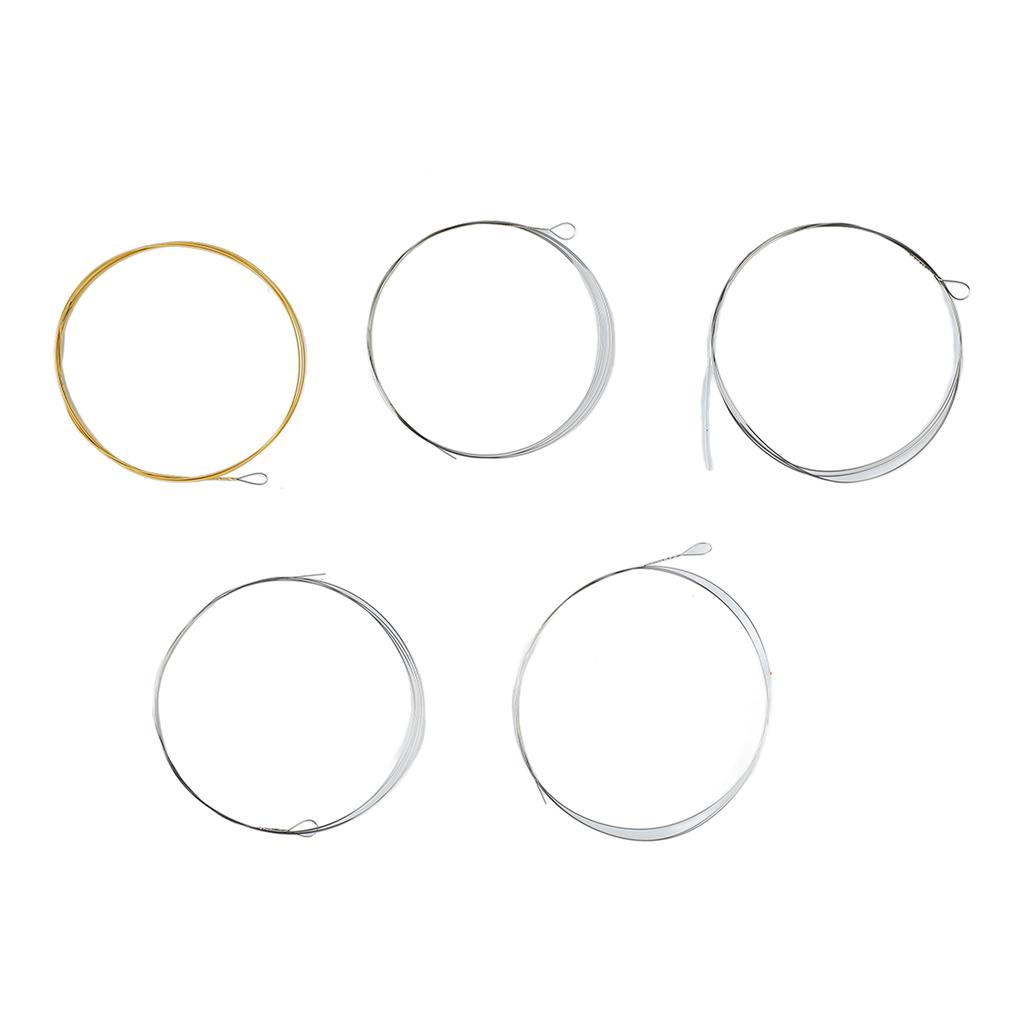5 String Banjo String Stainless Steel Full Resonance Thick High Notes Strings Replacement for Performance