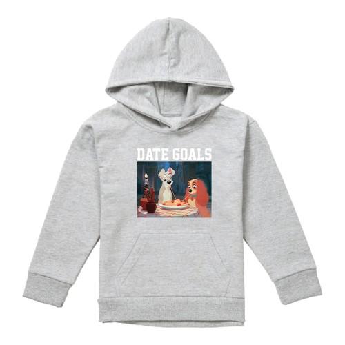 Lady And The Tramp Childrens/Kids Date Goals Heather Valentine`s Day Hoodie