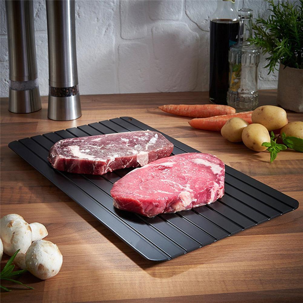 Fast Safe Food Meat Defrosting Thawing Tray Pork Chops Defrost Plate Home Kitchen Gadget Microwave Kitchen Defrosting