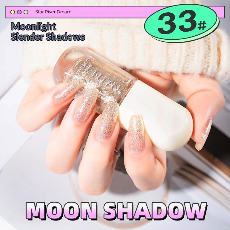 No-bake, Quick-drying, Odorless, Fine Glitter, Sparkly, Nude, Water-based, Peel-off Nail Polish.