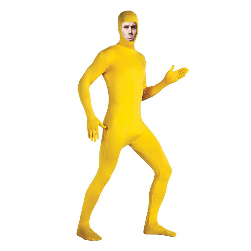 Costume Zentai Intégral pour Adultes pour Halloween Hommes Seconde Peau Combinaisons Moulantes Spandex Nylon Combinaison intégrale Costumes Cosplay Spectacle de Scène M(130-150CM)