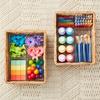 6 Pack Small Clear Storage Bins Stackable Organizers Cabinets Office Pantry Bathroom Home Organization