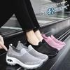 Autumn women's casual shoes large size women's shoes air cushion flying woven sports shoes overalls rocking shoes socks shoes trend