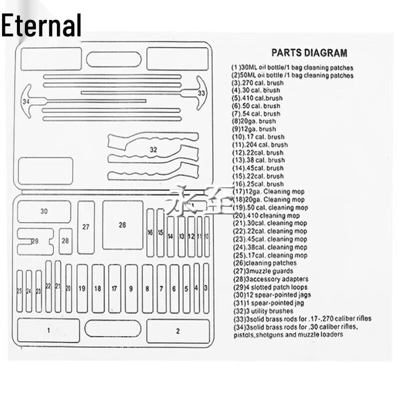62-Piece Multi-functional Pipe Cleaning Brush Set