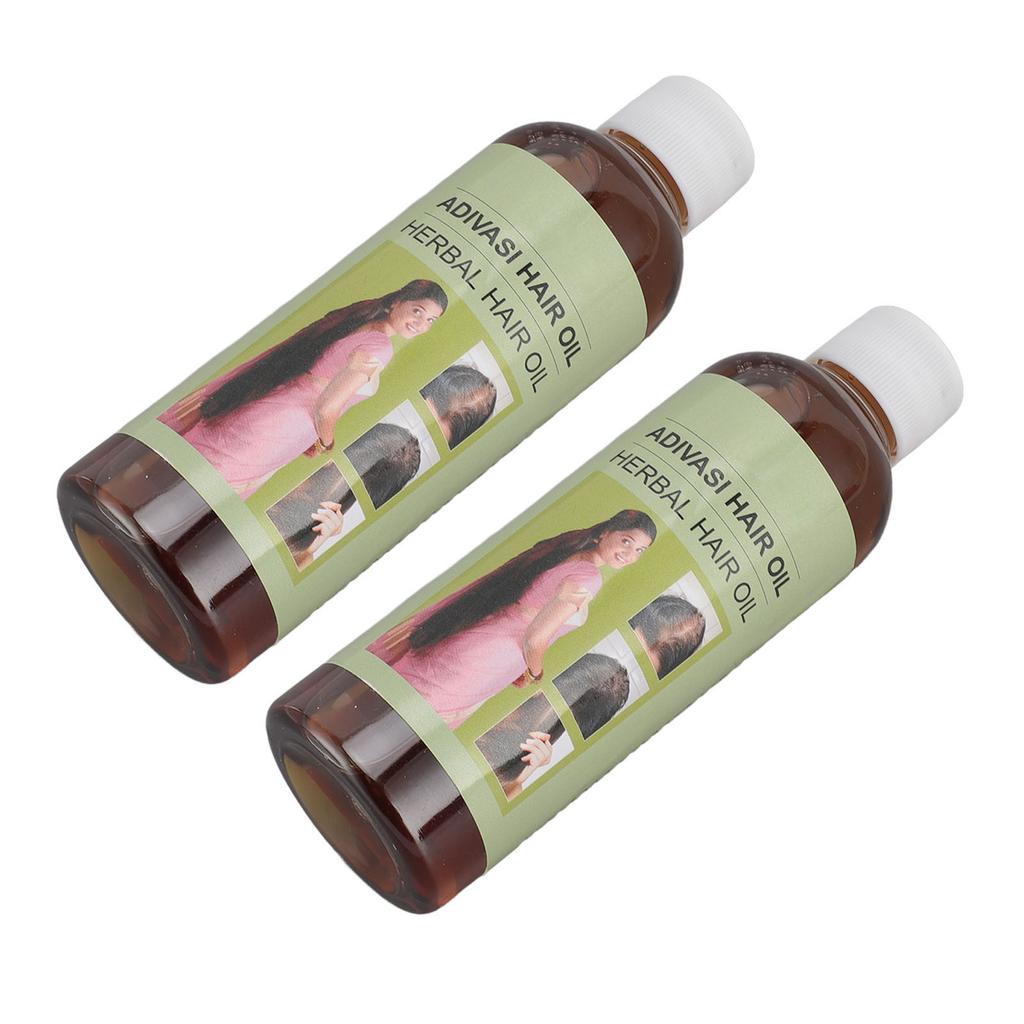 2pcs Herbal Hair Oil 100ml Cleaning Repairing Moisturizing Nourishing Pure Herbal Hair Growth Oil