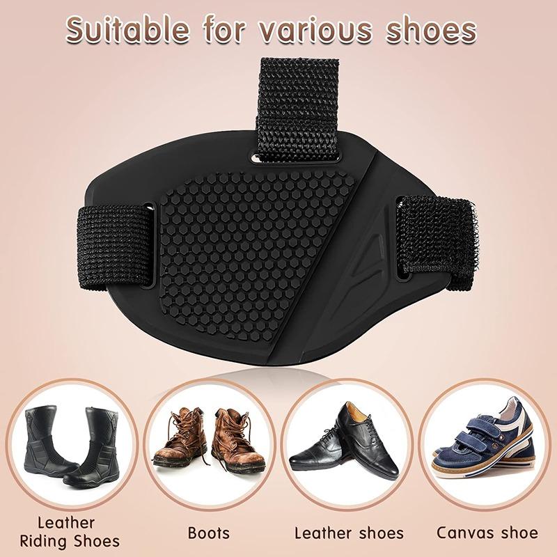 Copriscarpe Antiscivolo per Moto Copriscarpe per Moto Copripiede per Moto Protezione Leva Cambio Stivale da Moto Pad Protettivo 1/2/4 pz