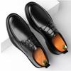 Men's Leather Shoes Fashion Work Lace-up Men's Shoes Non-slip Breathable Dress Shoes Wedding Leather Shoes