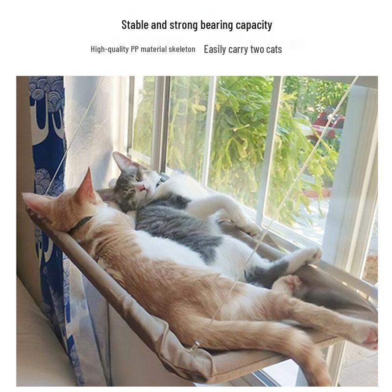 Cat Hammock Tree: Suction Cup Window & Balcony Perch for Sunbathing