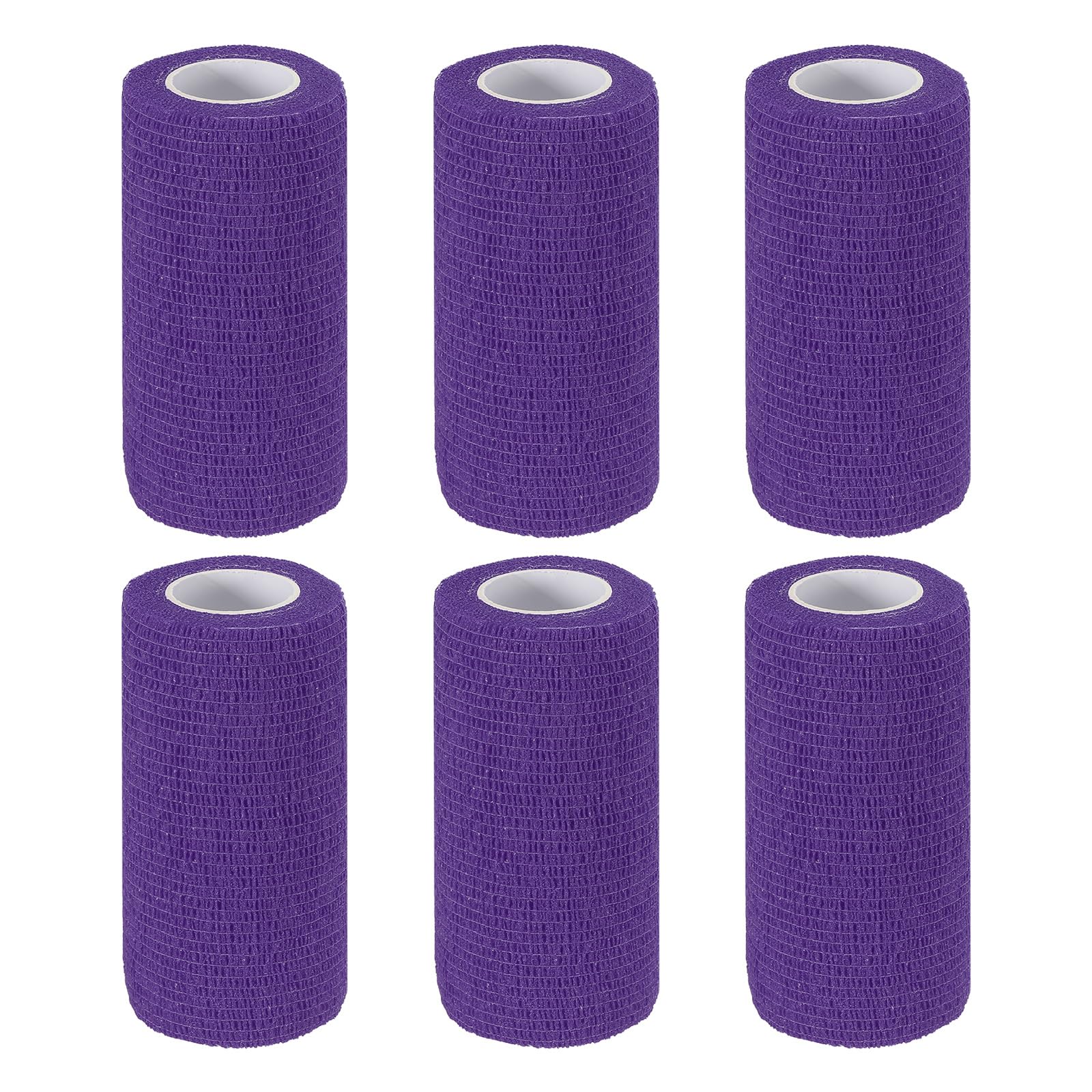 

PATIKIL x Bandage Elastic Wrap Tape for Athletic and Outdoor Dark Purple 4 177 Self-Adhesive Wraps, 6-Piece Self-Breathing Self-Adhesive Stretching,