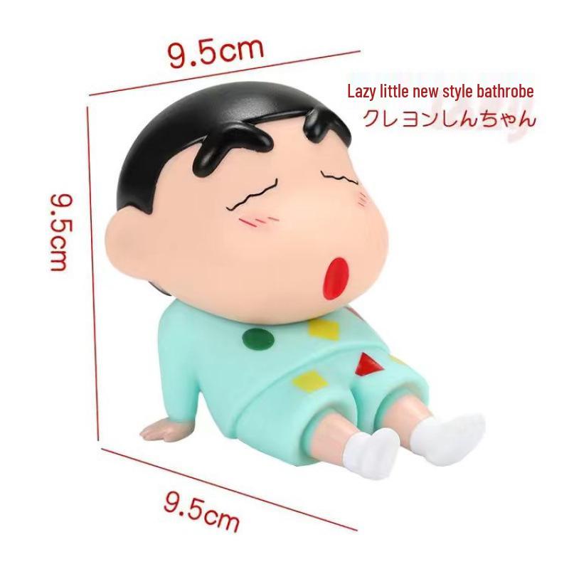 Crayon Shin-chan Tablet-Ständer: Fauler Mensch Anime Figur Trendiges Spielzeug und Niedliches Puppenornament.
