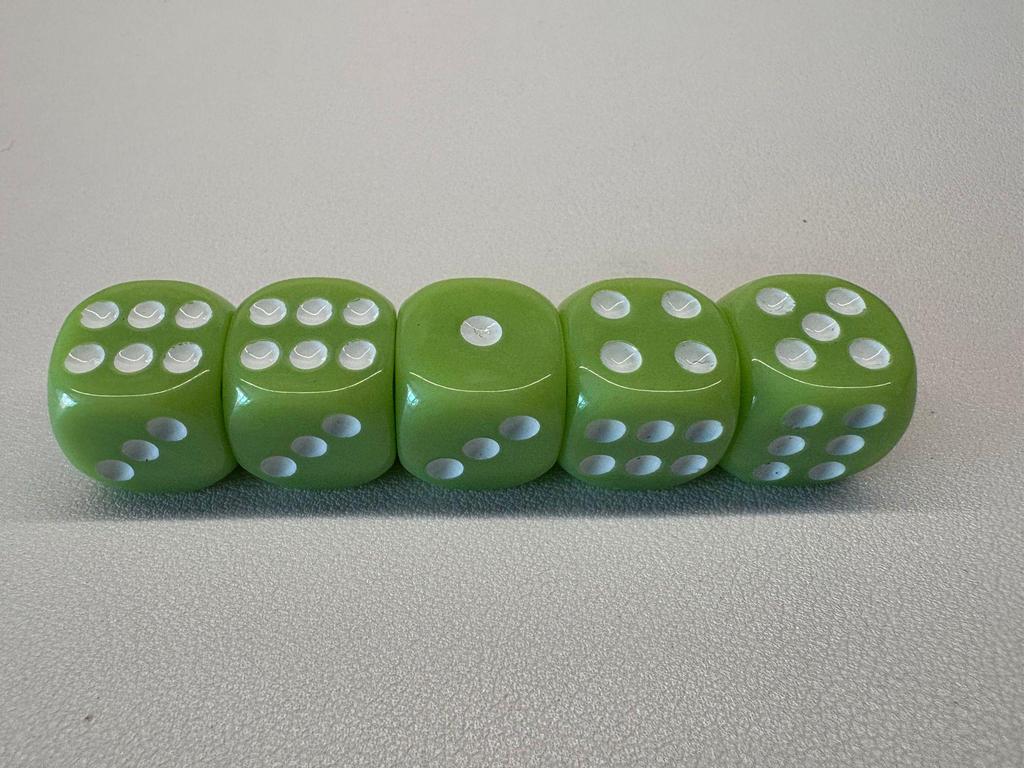 14mm Round-Corner Acrylic Dice Set for RPGs and Teaching