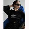 Hirsionsan Sanfte Brief Gedruckt Oansatz Langarm T Shirts Frauen Vintage Grundlegende Alle-spiel Pullover Tees Weibliche Freizeit Kleidung