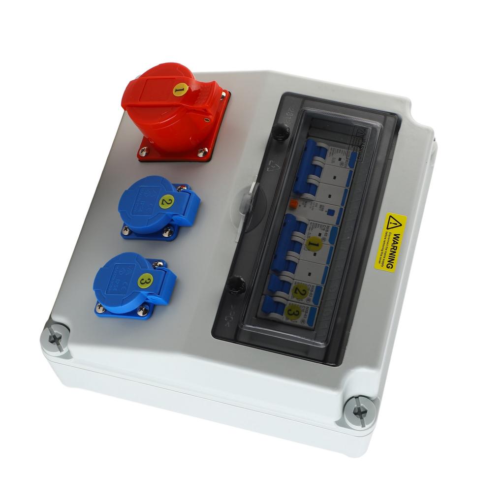 Industrial Socket Box with C16 Circuit Breaker 2 Core 220?250V 16A 5 Core 380?415V 16A Outlet