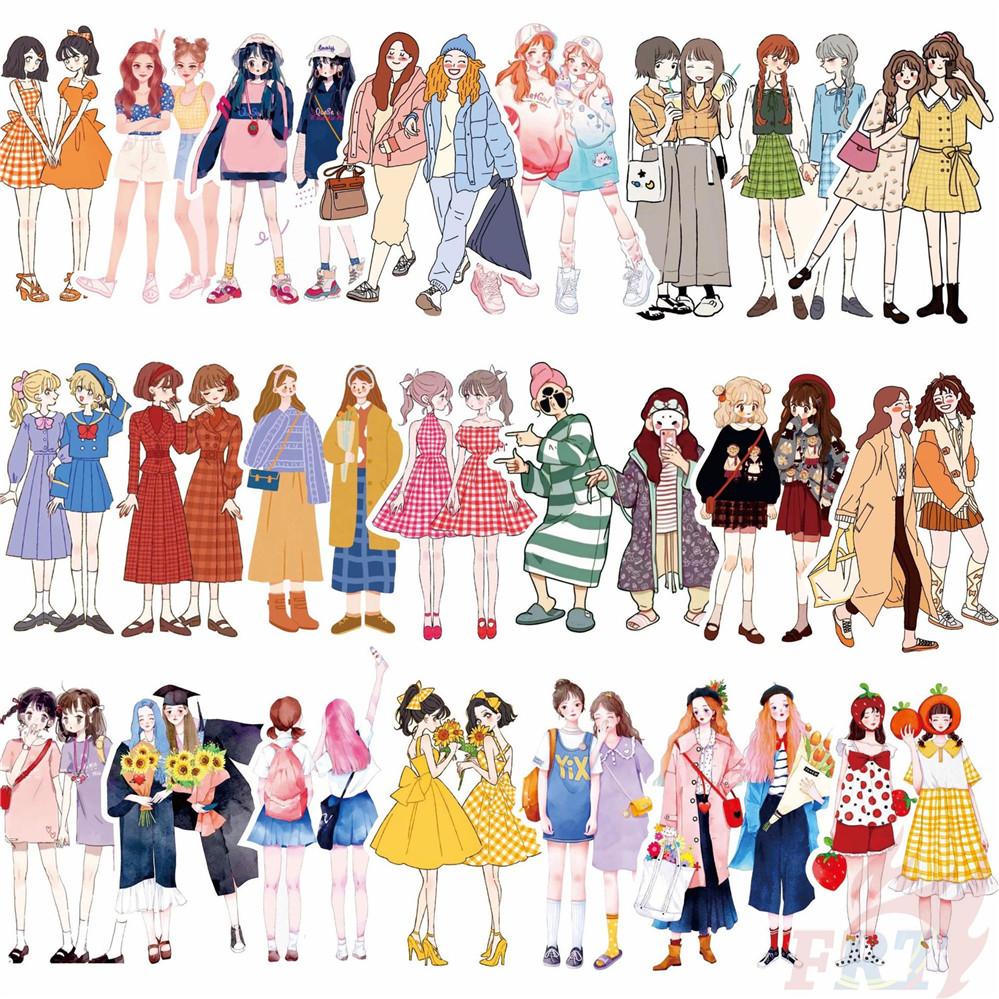 

Современные наклейки Mori Girls DIY Scrapbooks Декор для альбома Наклейки Наклейки 12-50PCS