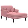 Chaise Longue Pink Velvet