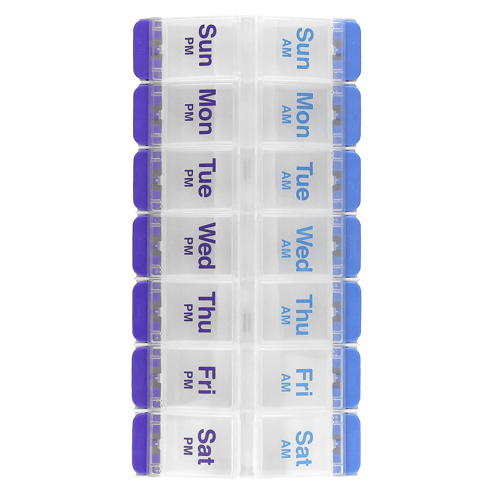 

Weekly AM/PM (with Push Button) Pill Planner, XL, 1 Count