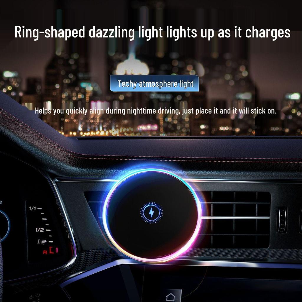 Universal Magnetic Wireless Fast Charging Car Mount - Stable, Anti-Shake Phone Holder for Navigation
