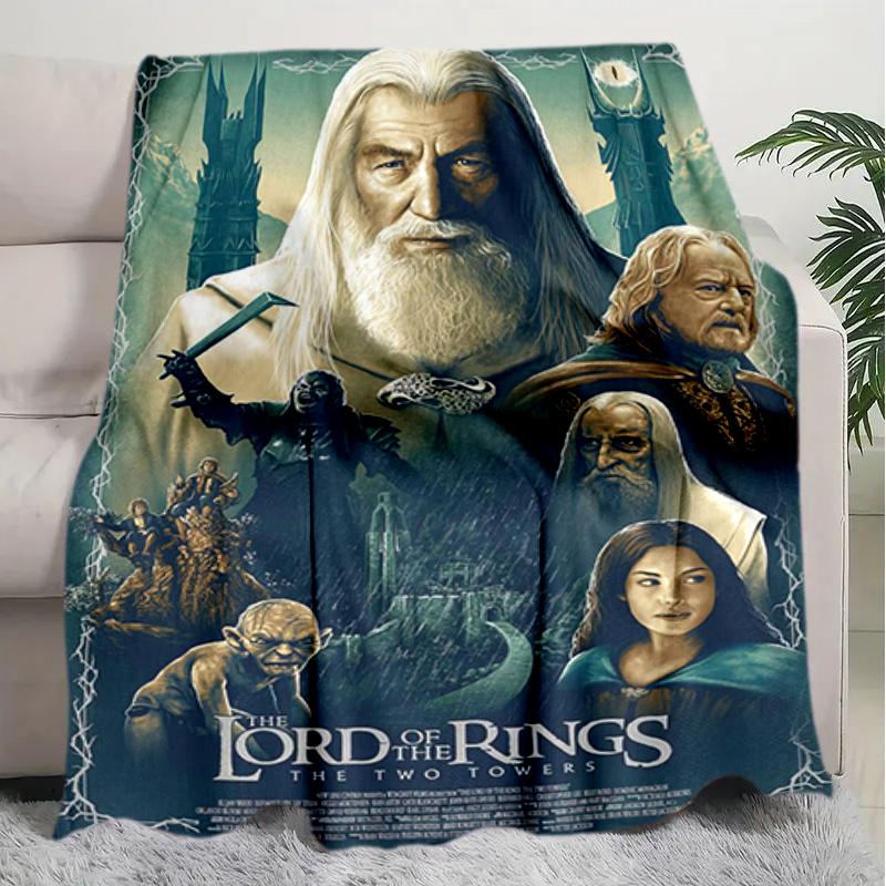 1PC The Lord of the Rings blanket, all-season lightweight home office outdoor nap multifunctional blanket, Christmas gifts