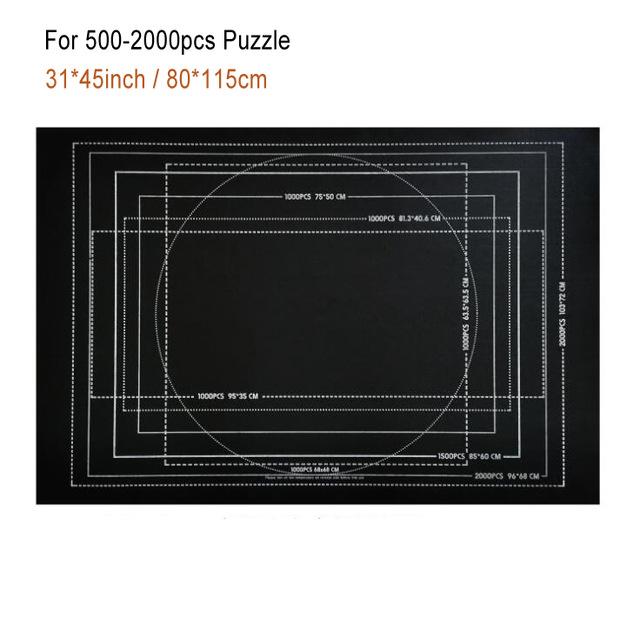 Mat Puzzles Jigsaw Roll Felt Mat Play Mat Puzzles Blanket For Up To 3000 Pcs Puzzle Accessories Portable Travel Storage Bag