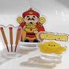 3 Pieces Tabletop Ornament Acrylic Plaque Funny Art Crafts Handicraft Ornaments Feng Shui Statue