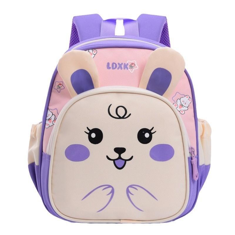 Adorable Cartoon Backpack For Kids Oxford Cloth Lightweight School Bag Cute
