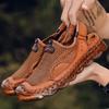 Summer Outdoor Men's Handmade Candy Bottom Leather Sandals Mesh Shoes Sports Sandals