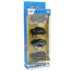 4pcs Box 1/60 High Simulation Pull Back Alloy Car Model Kid Toy Collection(Type D Police Car )
