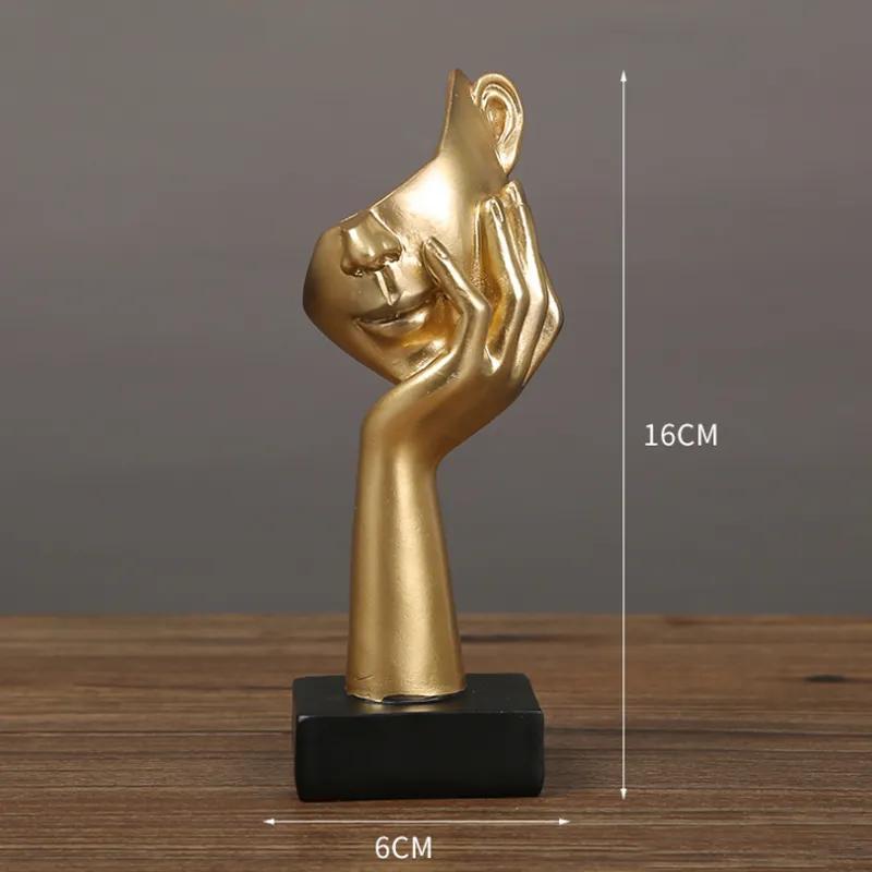 Personalized Abstract Art Mask Character Ornament Creative Resin Crafts Entrance Wine Cabinet Decoration Window Display Decoration Ya782