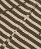 UNDEROFF Wavy Stripe Knit Zip-Up Hoodie Khaki