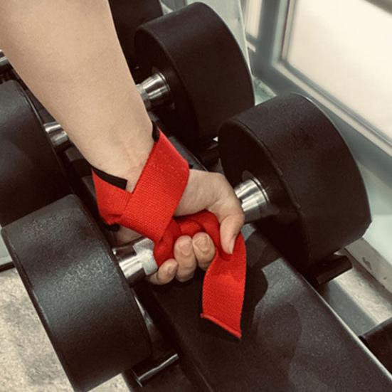 Lifting Strap Men Women Anti-Slip Weightlifting Grip Band Bodybuilding Strength Training Home Gym Workout Pull-up Barbell Deadlifts Wrist Strap